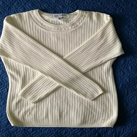 Soft Cream/ Off White Sweater - Picture 2 of 3